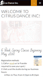 Mobile Screenshot of citrusdanceinc.com